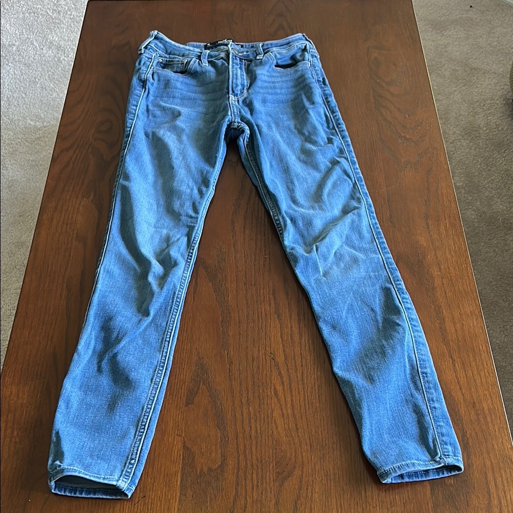 Hollister California Junior Blue Jeans - High-Rise Super Skinny